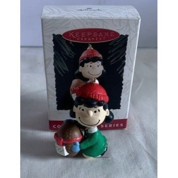 Hallmark Keepsake Lucy Ornament Peanuts Gang Christmas Display with Box 1994 - Picture 6 of 13